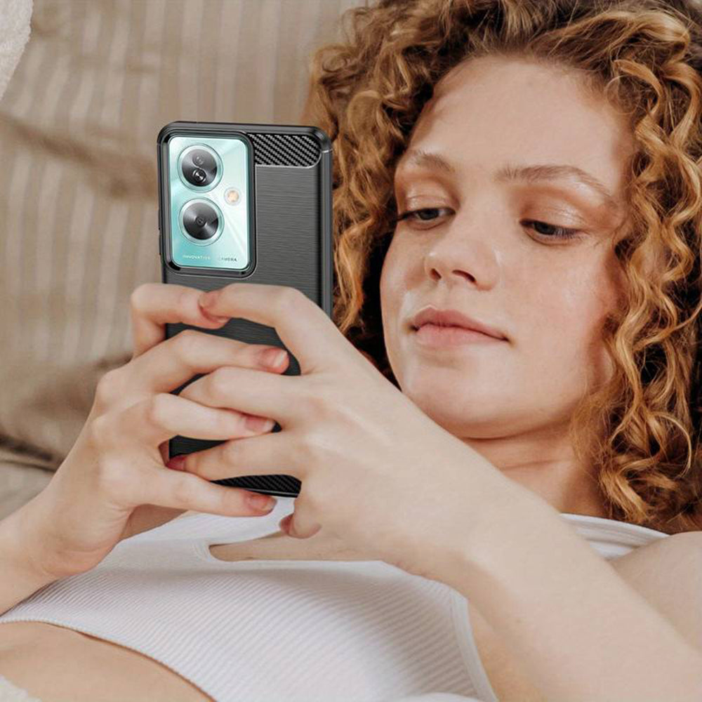 Deksel til OnePlus Nord N30 SE / Oppo A79, Techsuit, Karbon, Svart