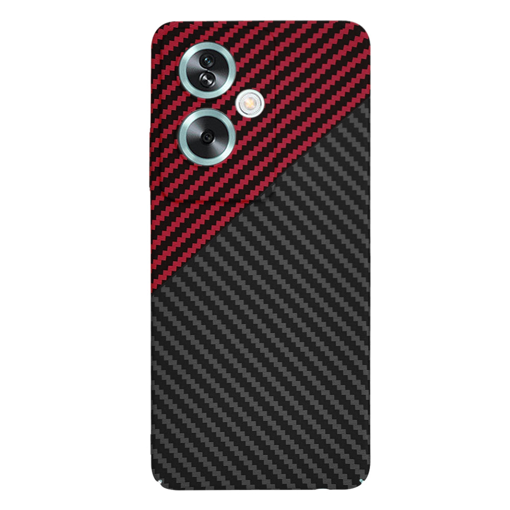 Deksel for OnePlus Nord N30 SE / Oppo A79, Techsuit, Carbonite FiberShell, Svart Rød