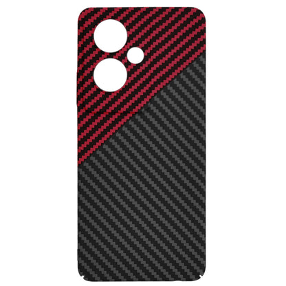 Deksel for OnePlus Nord N30 SE / Oppo A79, Techsuit, Carbonite FiberShell, Svart Rød