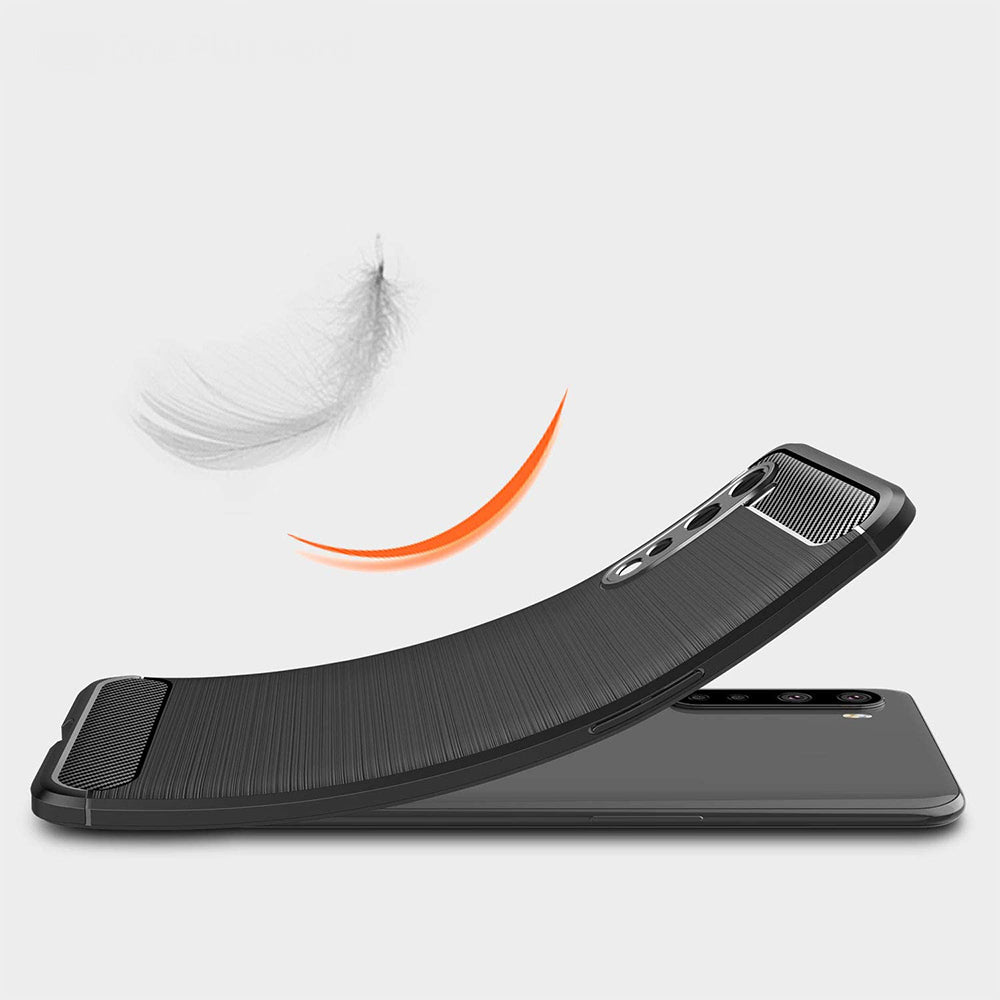 Deksel for OnePlus Nord, Techsuit, Karbon, Svart