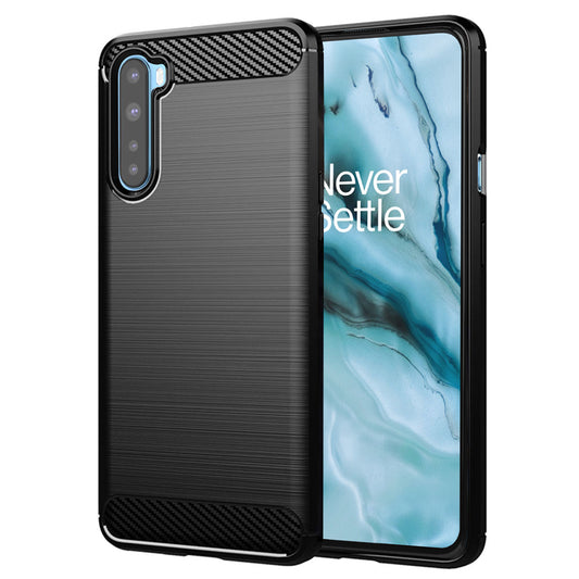 Deksel for OnePlus Nord, Techsuit, Karbon, Svart