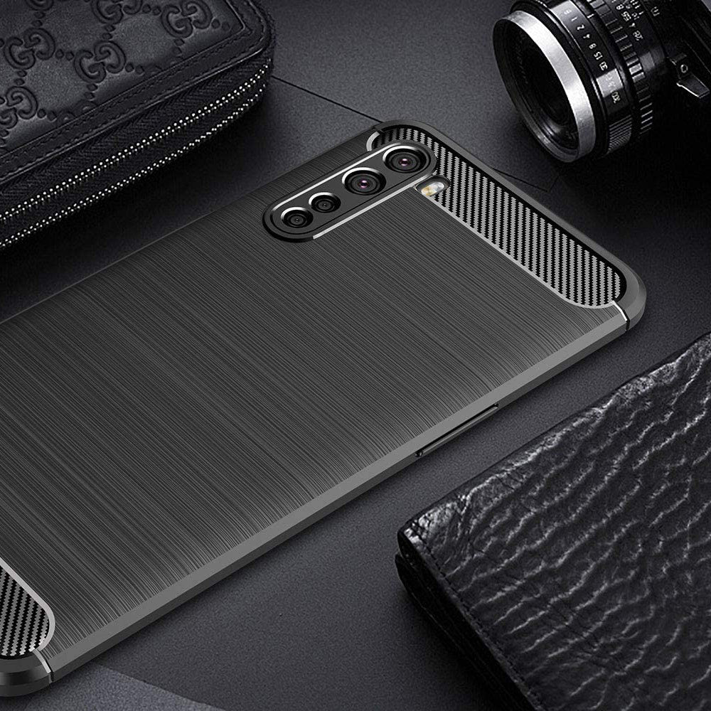 Deksel for OnePlus Nord, Techsuit, Karbon, Svart