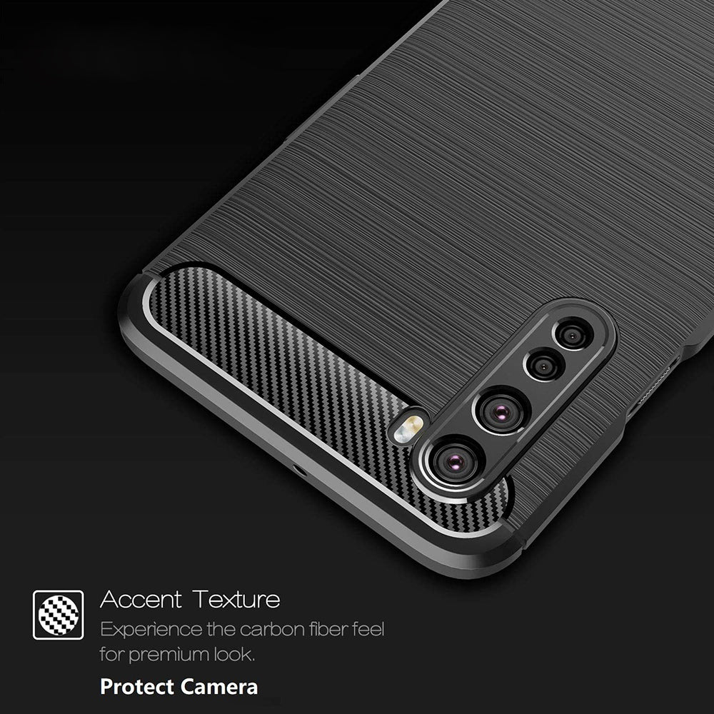 Deksel for OnePlus Nord, Techsuit, Karbon, Svart