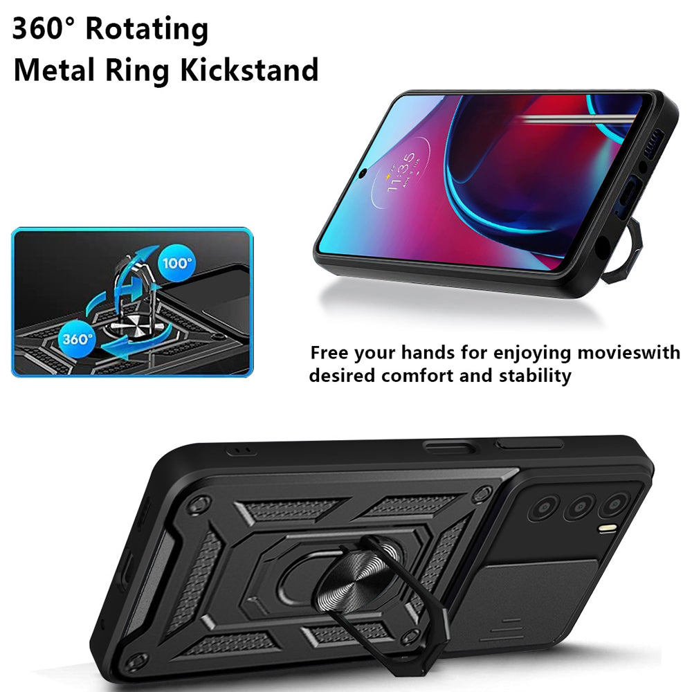 Deksel for Oppo A16s / A54s / A16, Techsuit, CamShield, Svart