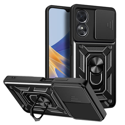 Deksel til Oppo A17, Techsuit, CamShield, Svart