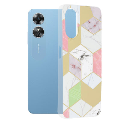 Deksel til Oppo A17, Techsuit, Marble, Lilla