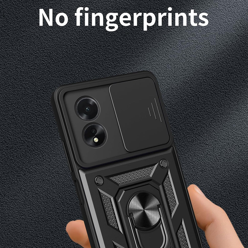 Deksel til Oppo A18 / A38, Techsuit, CamShield, Svart