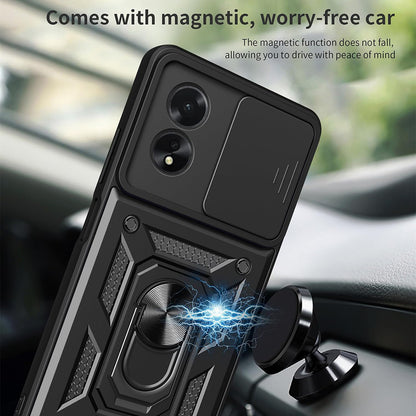 Deksel til Oppo A18 / A38, Techsuit, CamShield, Svart