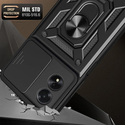 Deksel til Oppo A18 / A38, Techsuit, CamShield, Svart