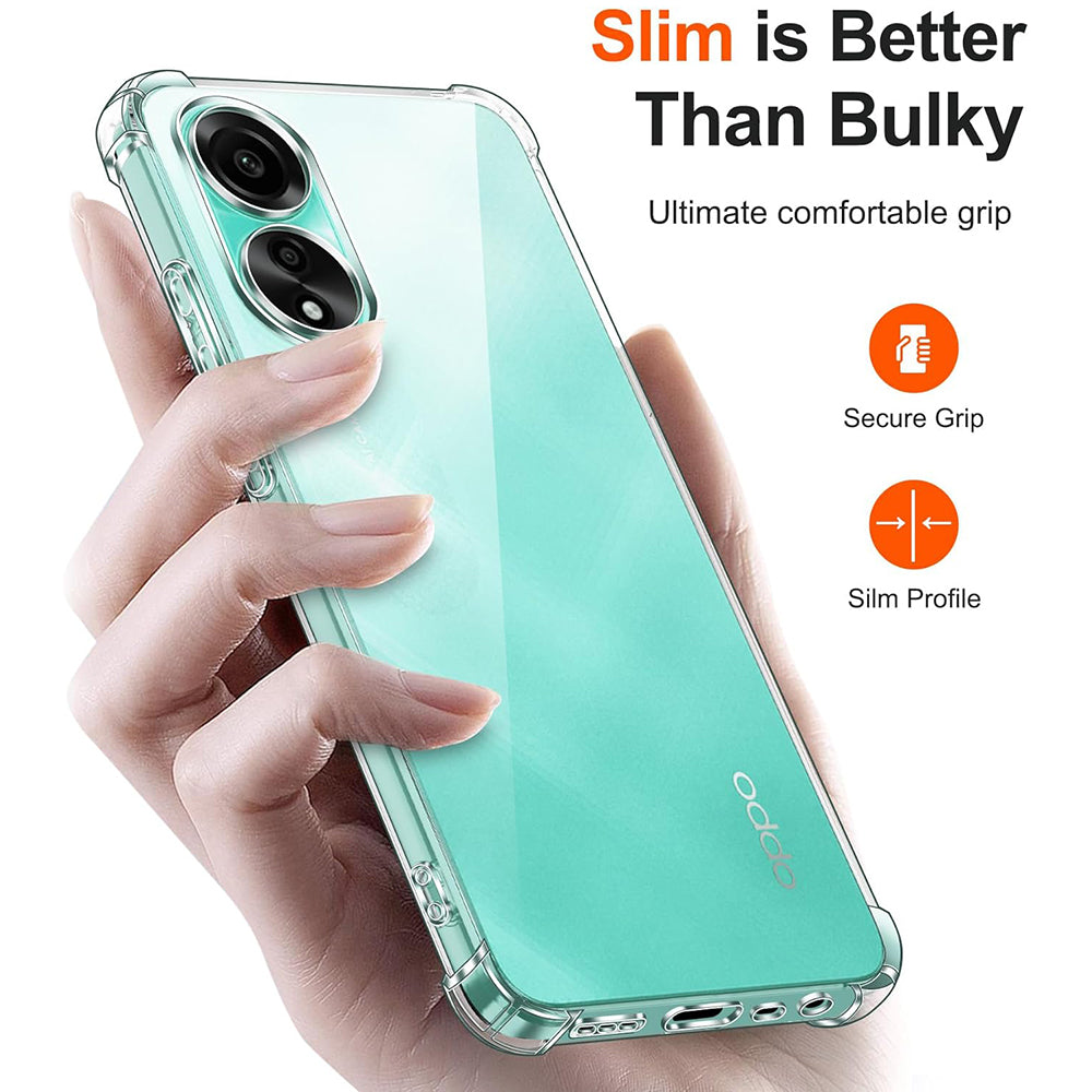 Deksel til Oppo A18 / A38, Techsuit, Støtsikker Klar, Transparent
