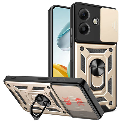 Deksel for Oppo A3 4G / A3 5G, Techsuit, CamShield, Gullfarget