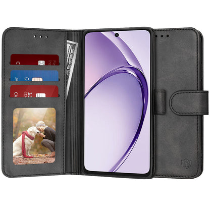 Deksel for Oppo A3 4G / A3, Techsuit, Diary Book, Svart