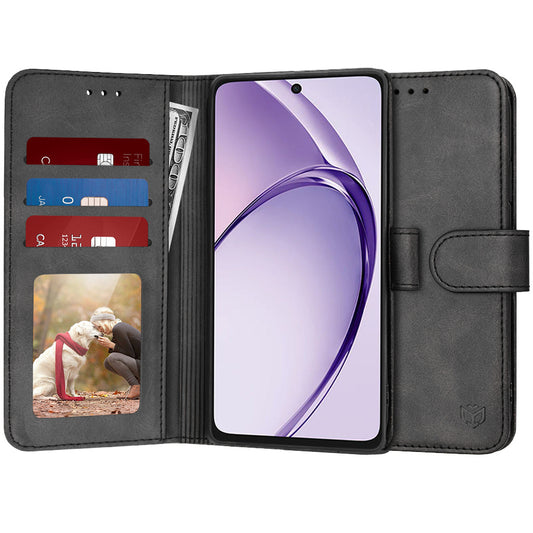 Deksel for Oppo A3 4G / A3, Techsuit, Diary Book, Svart