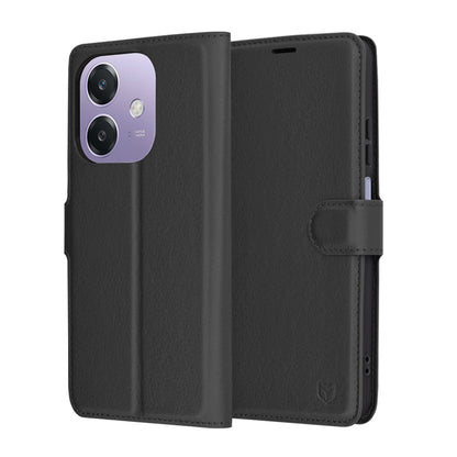 Deksel for Oppo A3 4G / A3, Techsuit, Leather Folio, Svart
