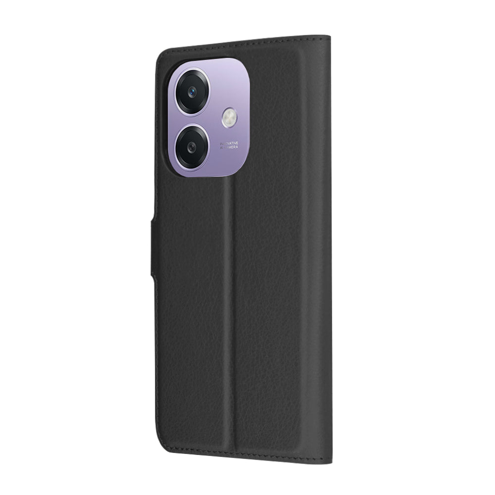 Deksel for Oppo A3 4G / A3, Techsuit, Leather Folio, Svart