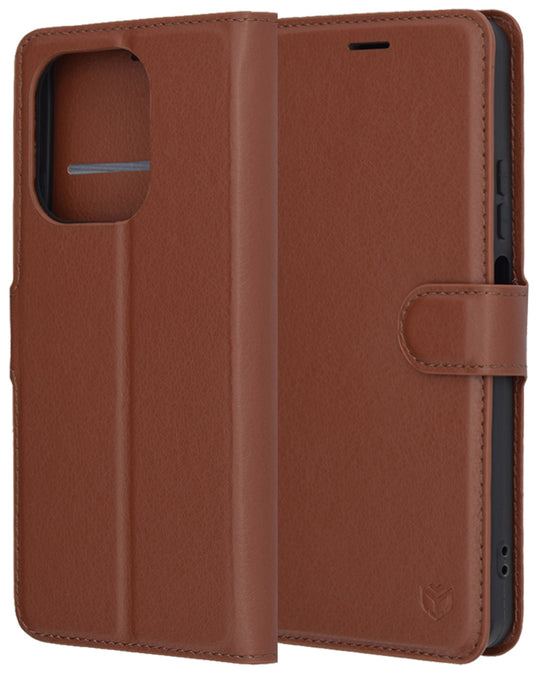 Deksel for Oppo A5 Pro 4G / A5 Pro, Techsuit, Leather Folio, Brun