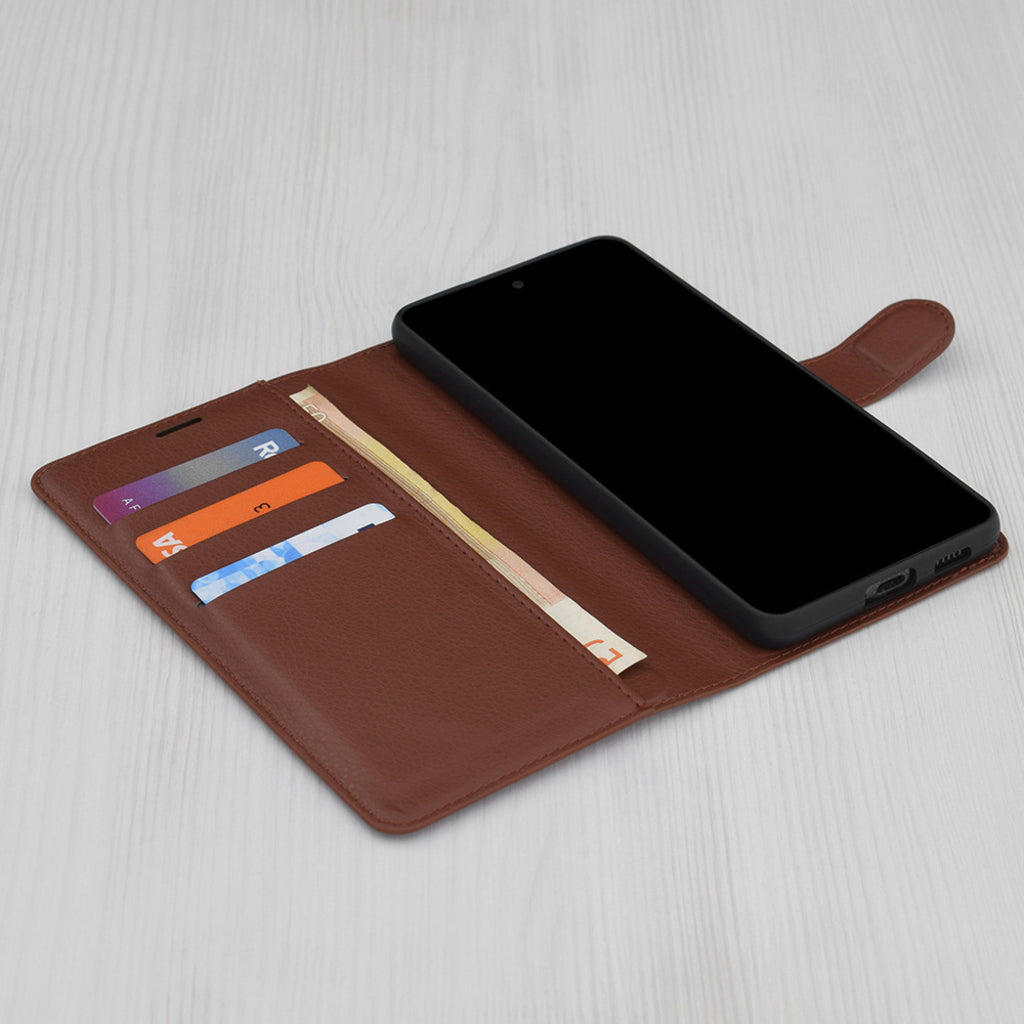 Deksel for Oppo A5 Pro 4G / A5 Pro, Techsuit, Leather Folio, Brun