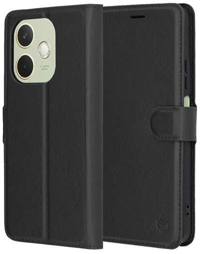Deksel for Oppo A5 Pro 4G / A5 Pro, Techsuit, Leather Folio, Svart