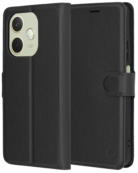 Deksel for Oppo A5 Pro 4G / A5 Pro, Techsuit, Leather Folio, Svart
