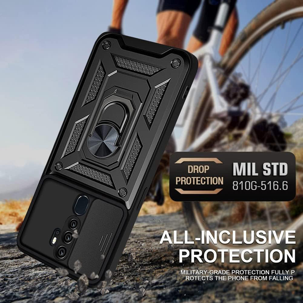 Deksel til Oppo A5 4G, Techsuit, CamShield, Svart