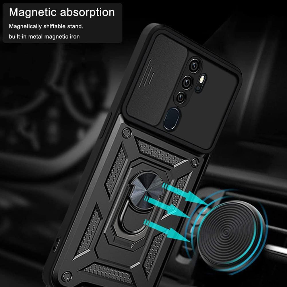 Deksel til Oppo A5 4G, Techsuit, CamShield, Svart