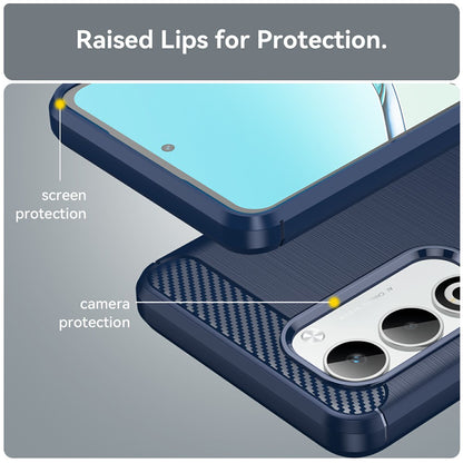 Deksel til Oppo A5 4G, Techsuit, Karbon, Blå
