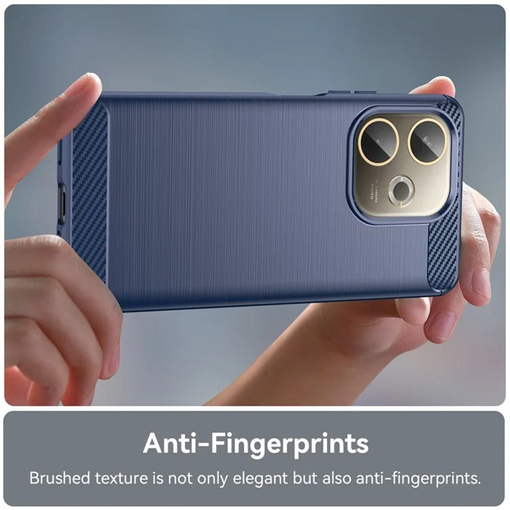 Deksel til Oppo A5 Pro 4G / A5 Pro, Techsuit, Karbon, Blå
