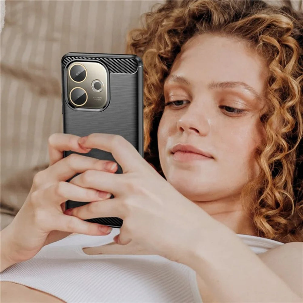 Deksel til Oppo A5 Pro 4G / A5 Pro, Techsuit, Karbon, Svart