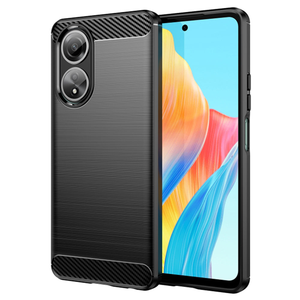 Deksel til Oppo A58 4G, Techsuit, Karbon, Svart