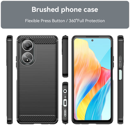 Deksel til Oppo A58 4G, Techsuit, Karbon, Svart