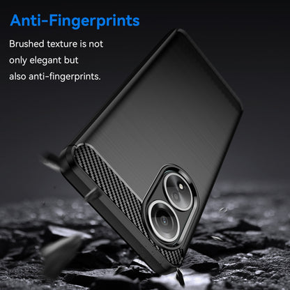 Deksel til Oppo A58 4G, Techsuit, Karbon, Svart
