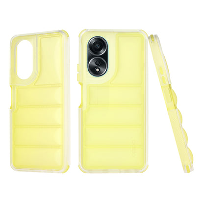 Deksel til Oppo A58 4G, Techsuit, Wave Shield, Gul