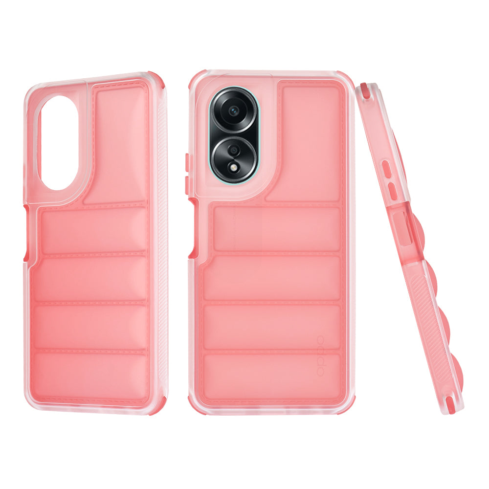 Deksel til Oppo A58 4G, Techsuit, Wave Shield, Rød