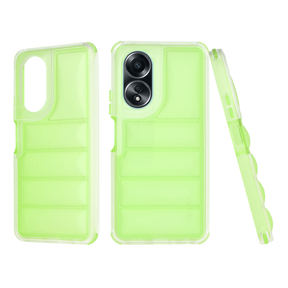Deksel til Oppo A58 4G, Techsuit, Wave Shield, Grønn