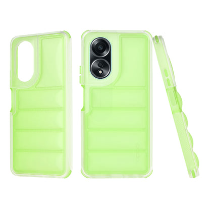 Deksel til Oppo A58 4G, Techsuit, Wave Shield, Grønn