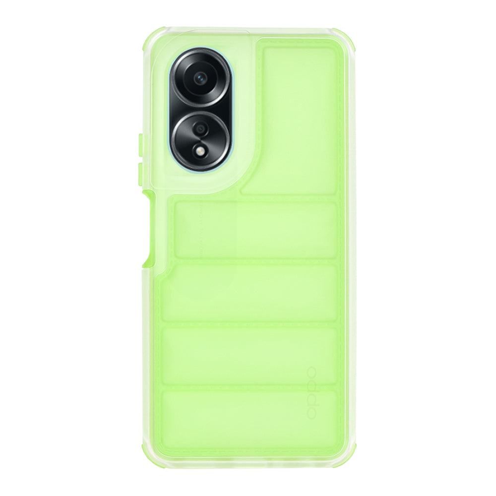 Deksel til Oppo A58 4G, Techsuit, Wave Shield, Grønn
