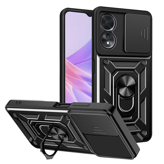 Deksel for Oppo A58 5G / A78 5G, Techsuit, CamShield, Svart