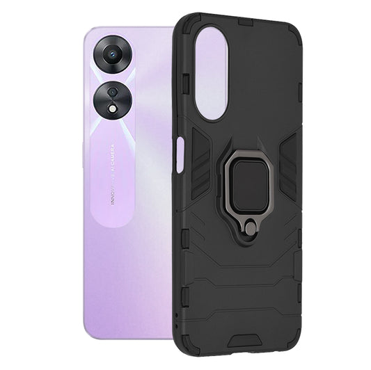 Deksel for Oppo A58 5G / A78 5G, Techsuit, Shield, Svart