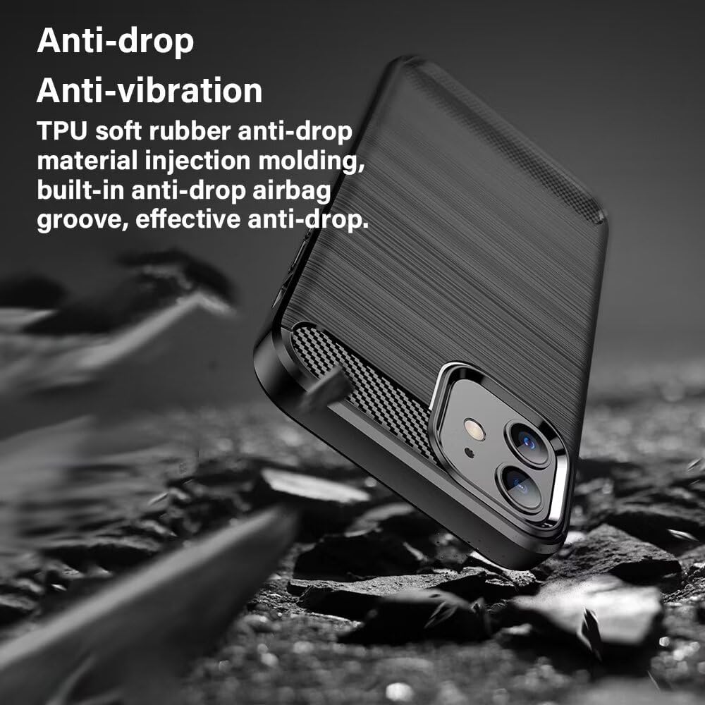 Deksel for Oppo A6 4G, Techsuit, Karbon, Svart