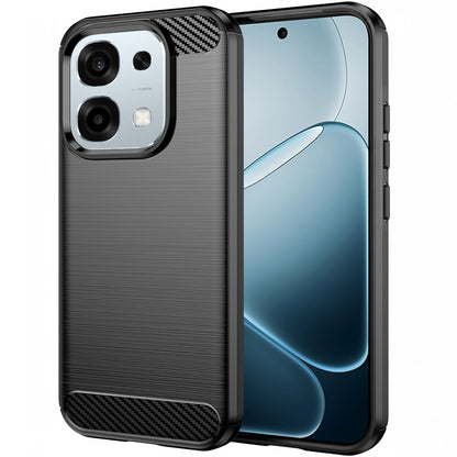 Deksel for Oppo A6 Pro 5G / A6 Pro 4G, Techsuit, Karbon, Svart