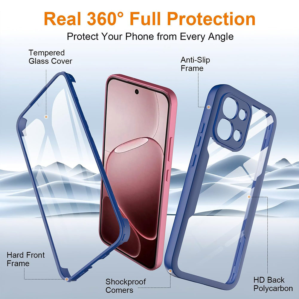 Deksel for Oppo A6 Pro 5G / A6 Pro 4G, Techsuit, ColorVerse 360, Blå