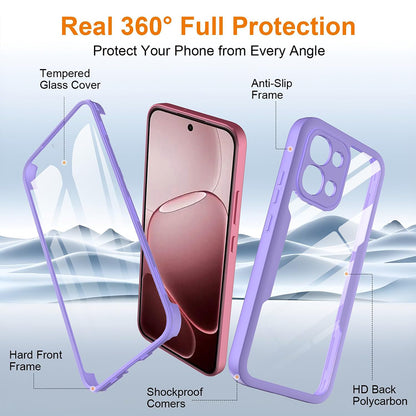 Deksel for Oppo A6 Pro 5G / A6 Pro 4G, Techsuit, ColorVerse 360, Lilla