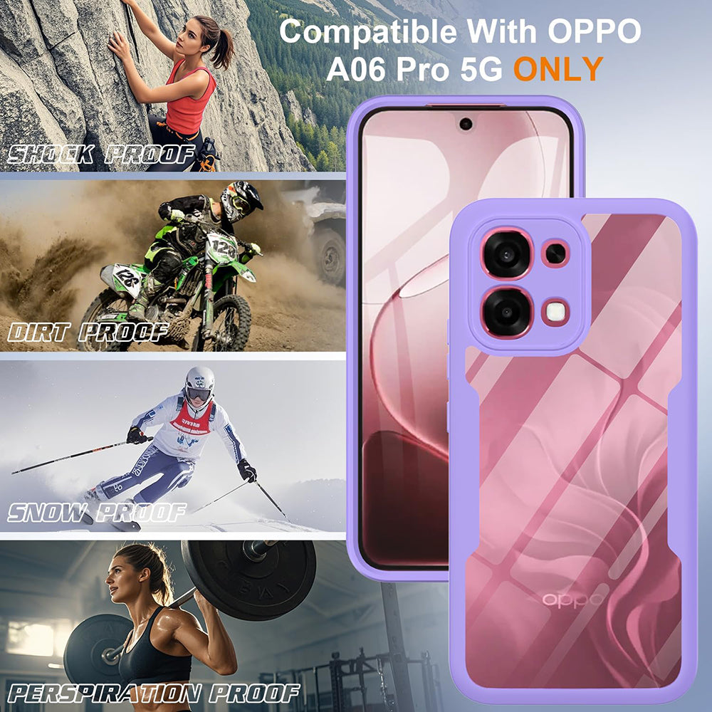Deksel for Oppo A6 Pro 5G / A6 Pro 4G, Techsuit, ColorVerse 360, Lilla