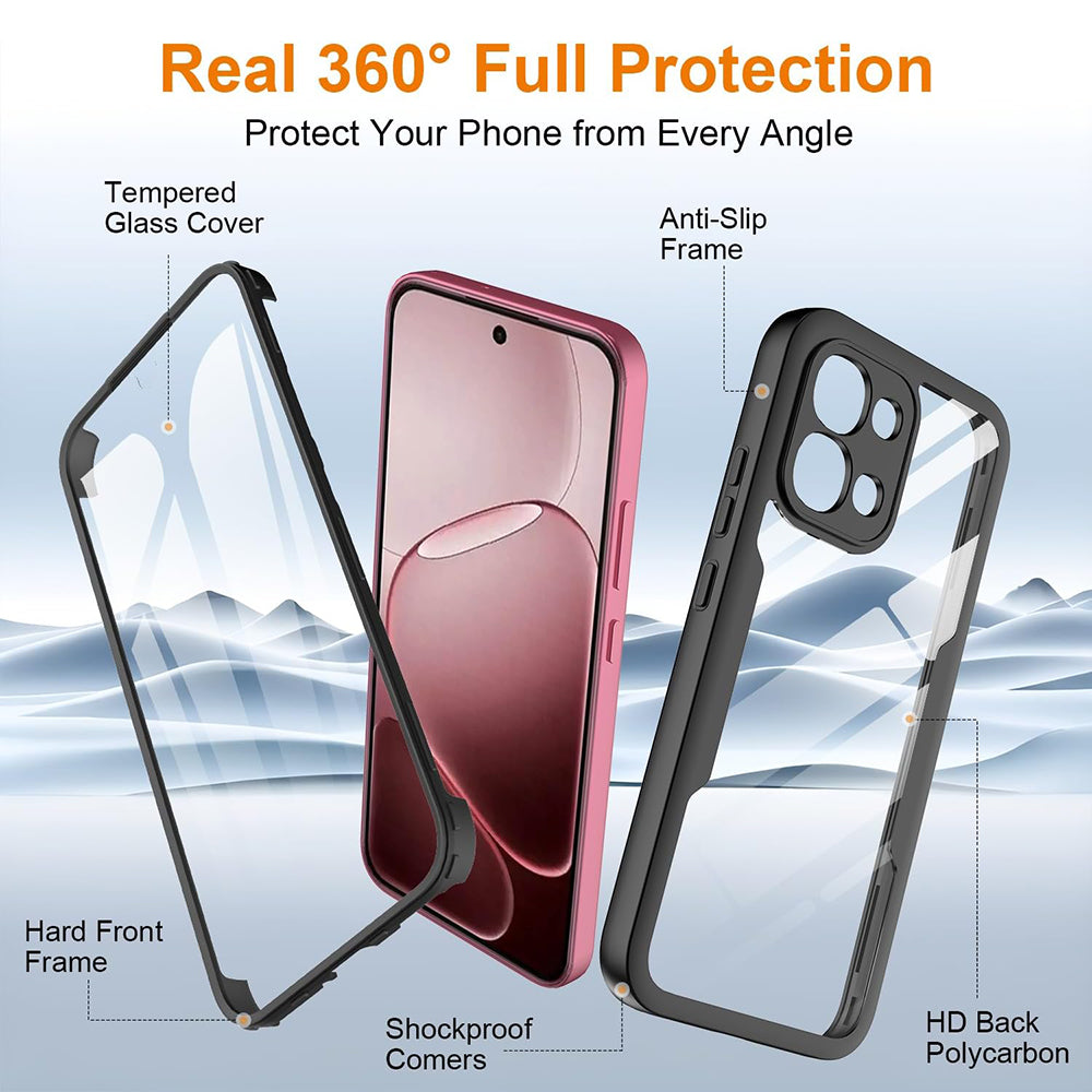 Deksel for Oppo A6 Pro 5G / A6 Pro 4G, Techsuit, ColorVerse 360, Svart