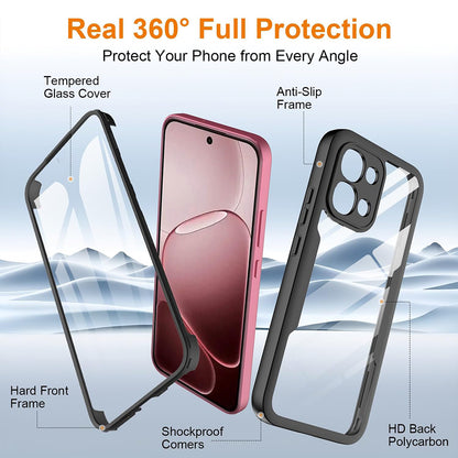 Deksel for Oppo A6 Pro 5G / A6 Pro 4G, Techsuit, ColorVerse 360, Svart