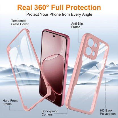 Deksel for Oppo A6 Pro 5G / A6 Pro 4G, Techsuit, ColorVerse 360, Rosa