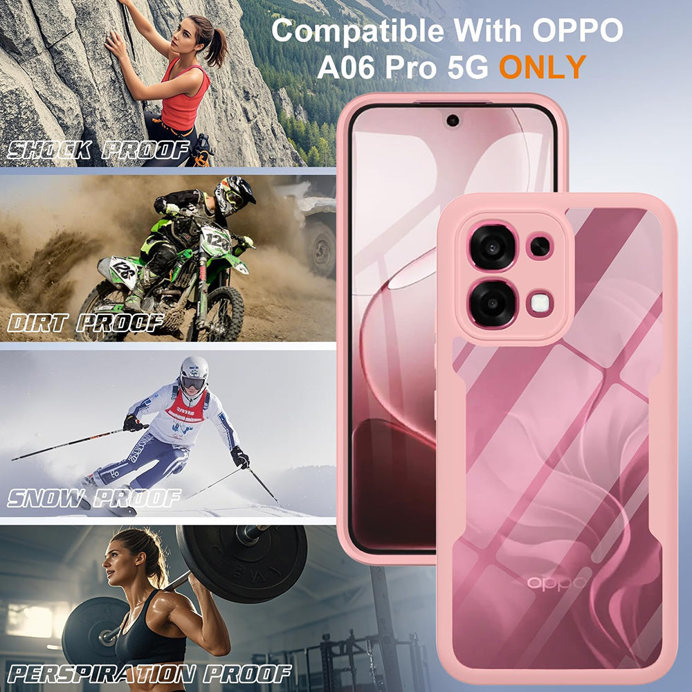 Deksel for Oppo A6 Pro 5G / A6 Pro 4G, Techsuit, ColorVerse 360, Rosa