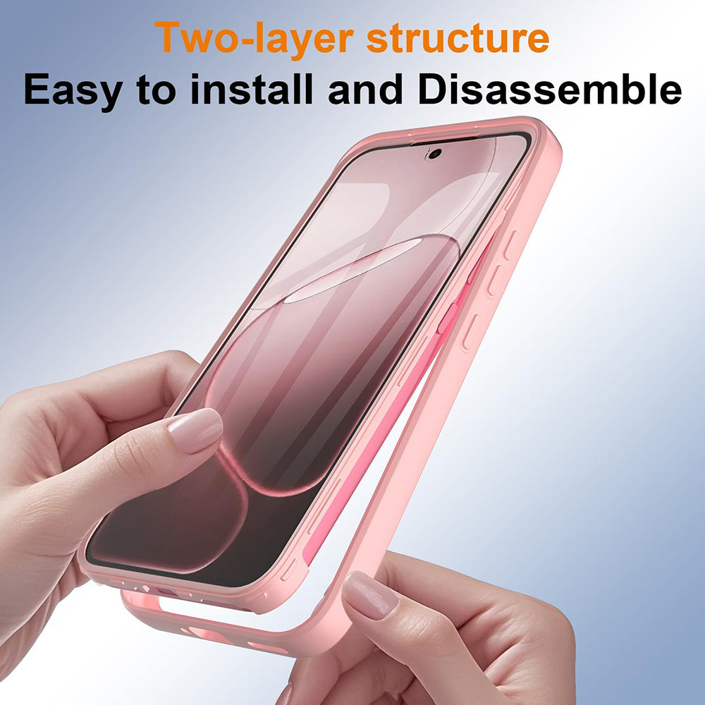 Deksel for Oppo A6 Pro 5G / A6 Pro 4G, Techsuit, ColorVerse 360, Rosa