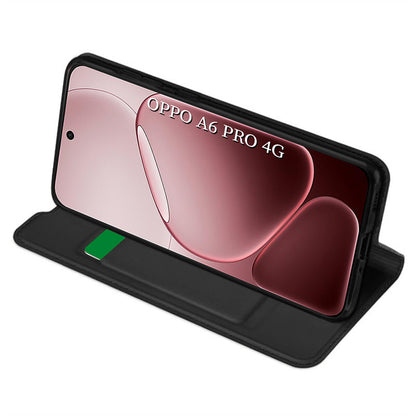 Deksel for Oppo A6 Pro 5G / A6 Pro 4G, Techsuit, Magskin Book, Svart
