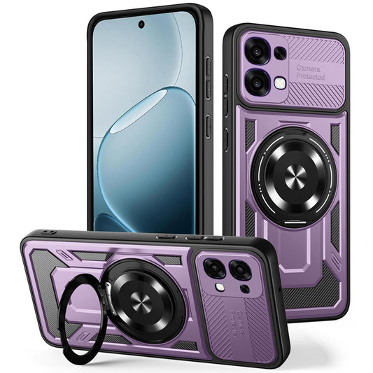 Deksel for Oppo A6 Pro 5G / A6 Pro 4G, Techsuit, RuggedCam, Lilla